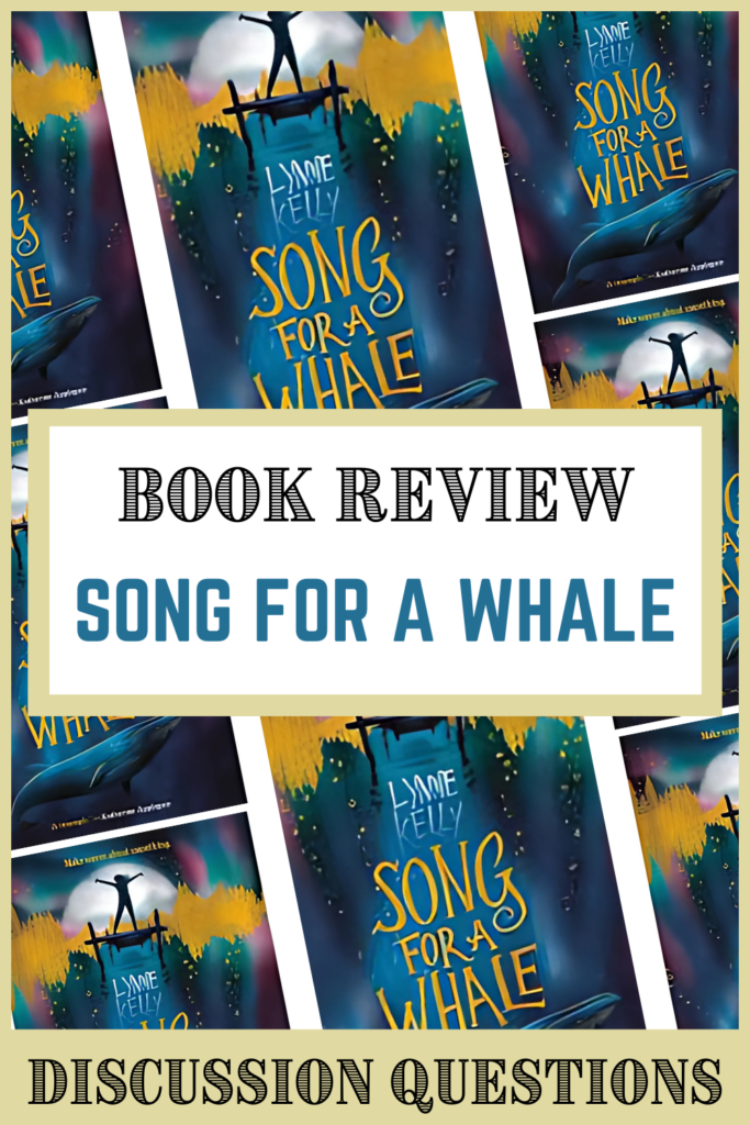 Collage of book image covers for song for a whale 