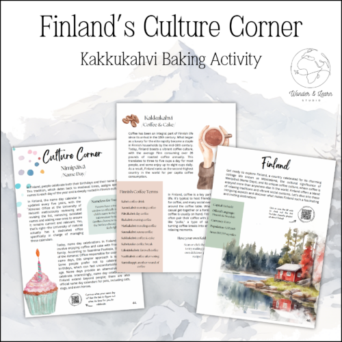 3 images from the finlands cultural corner lesson