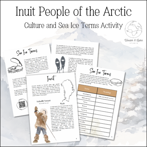 4 pages from the inuit sea ice lesson