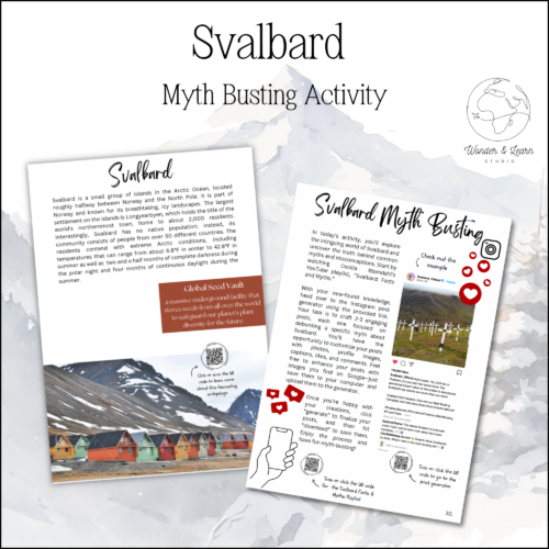 Image of promotional cover for the Svalbard myth busting lesson